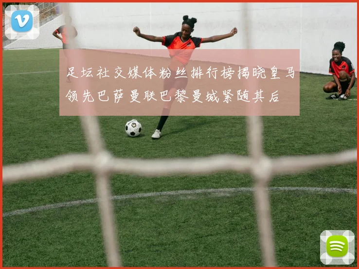 足坛社交媒体粉丝排行榜揭晓皇马领先巴萨曼联巴黎曼城紧随其后